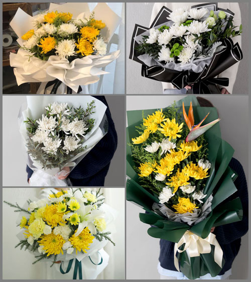 江西赣州章贡区水西镇石甫村白事花束代送